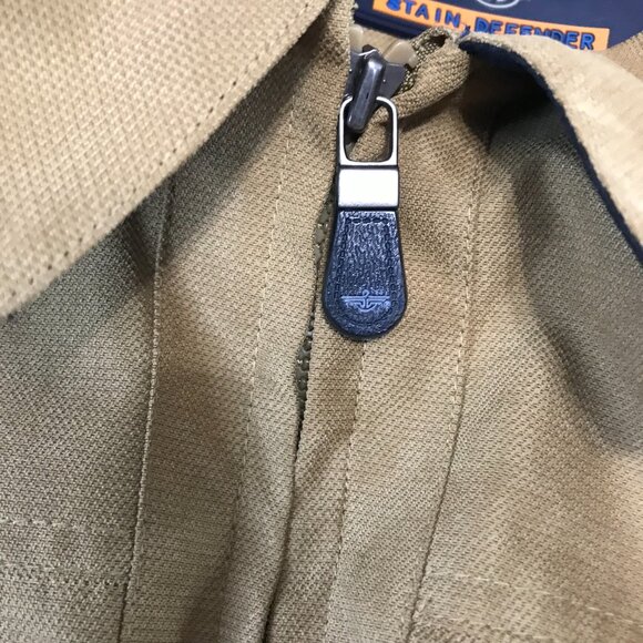 Dockers Stain Defender Men's Bomber Beige Tan Full Zip Jacket XL 19546 - Picture 11 of 14